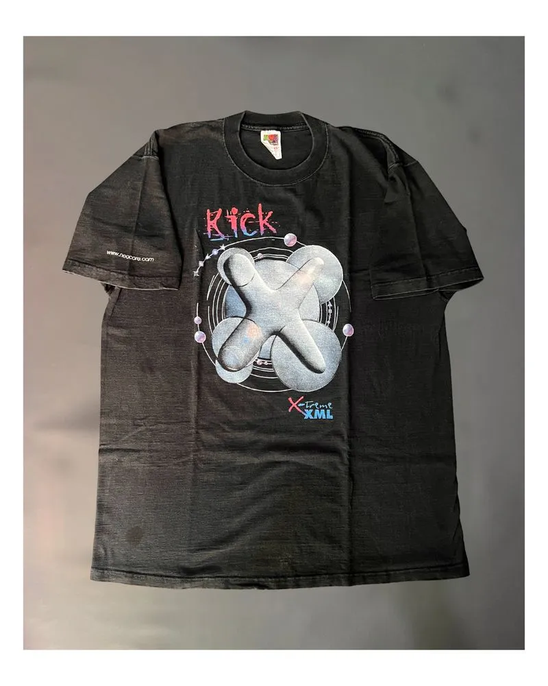 Fruit of the Loom Vintage Y2K T-shirt Pria black photo 1