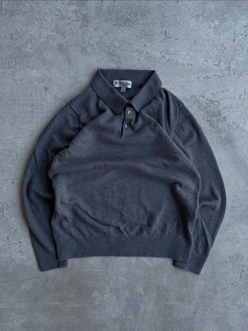 Brooks Brothers knitwear basic half button sweater photo 1