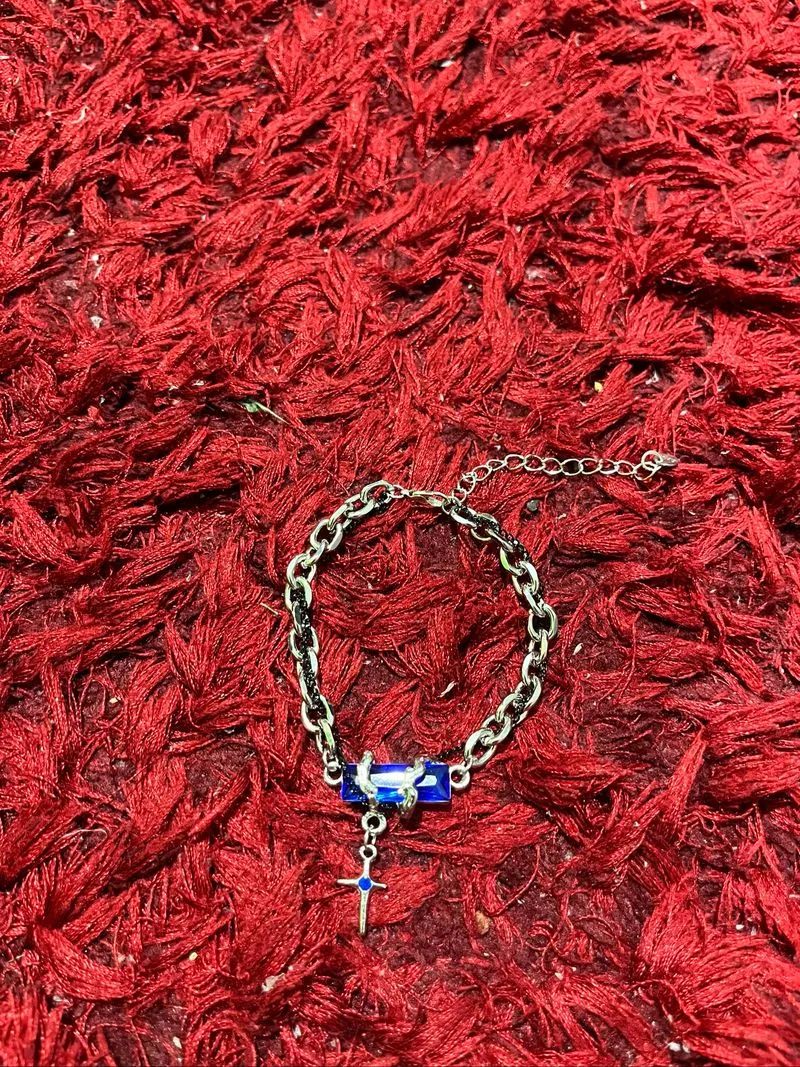 infinity bracelet blue photo 1