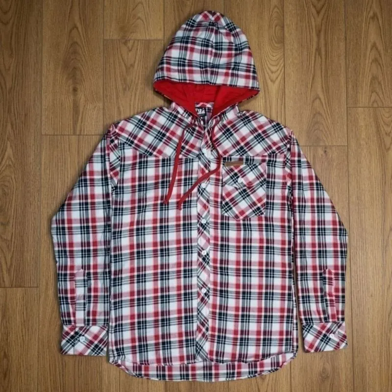 Hooded Red & black Multi Shirt photo 1