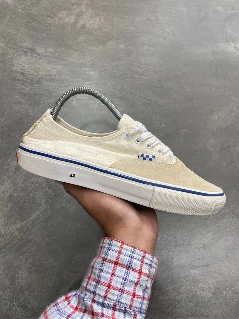 Vans Authentic Pro Skateboarding ‘Checkerboard - Off White’ photo 1