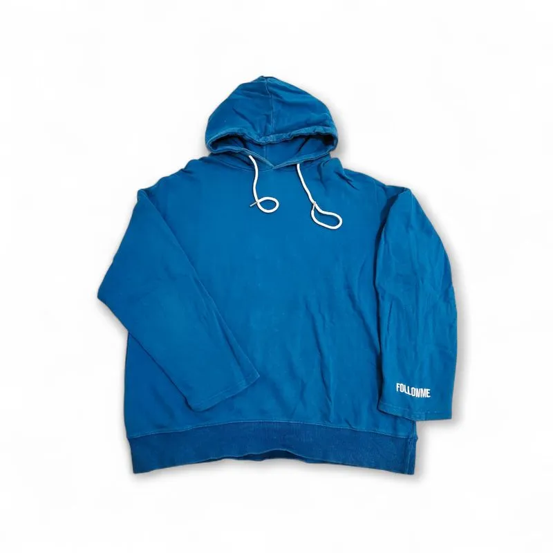 Jaket Hoodie Simple Warna Biru photo 1