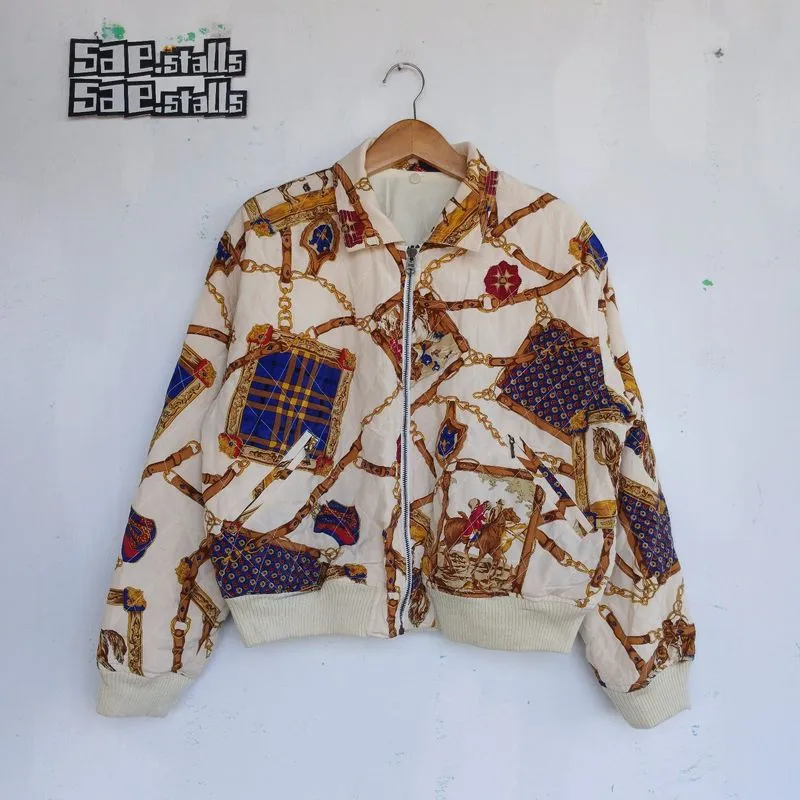 Jacket Vintage Motif Reversible By John Anthony photo 1