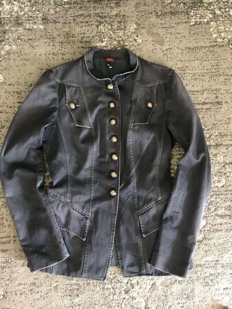 Dondup napoleon blazer goth y2k disstressed photo 1