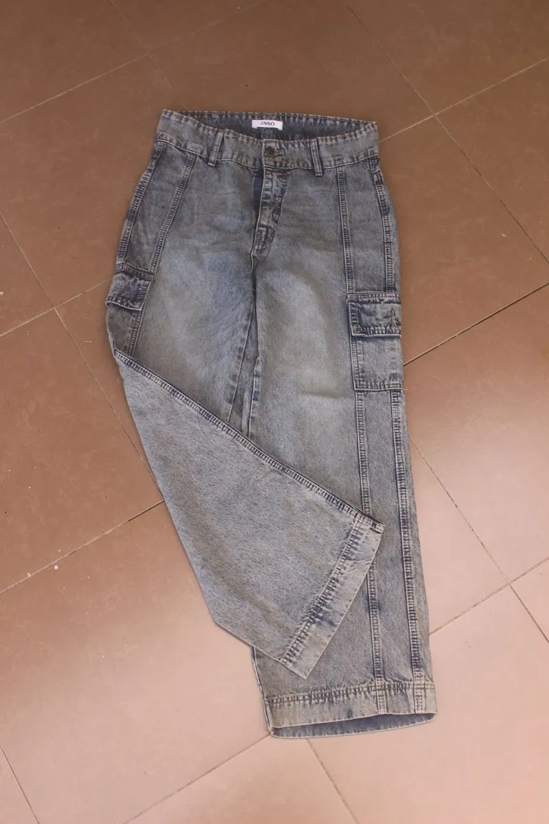 Jiniso Gray Loose Jeans photo 1
