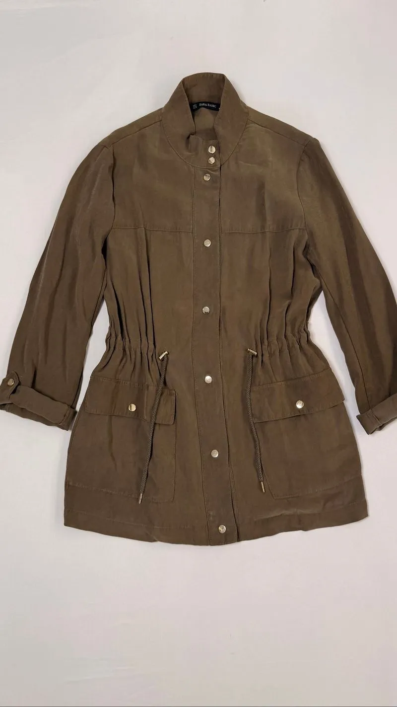 ZARA BASIC - jaket army wash photo 1