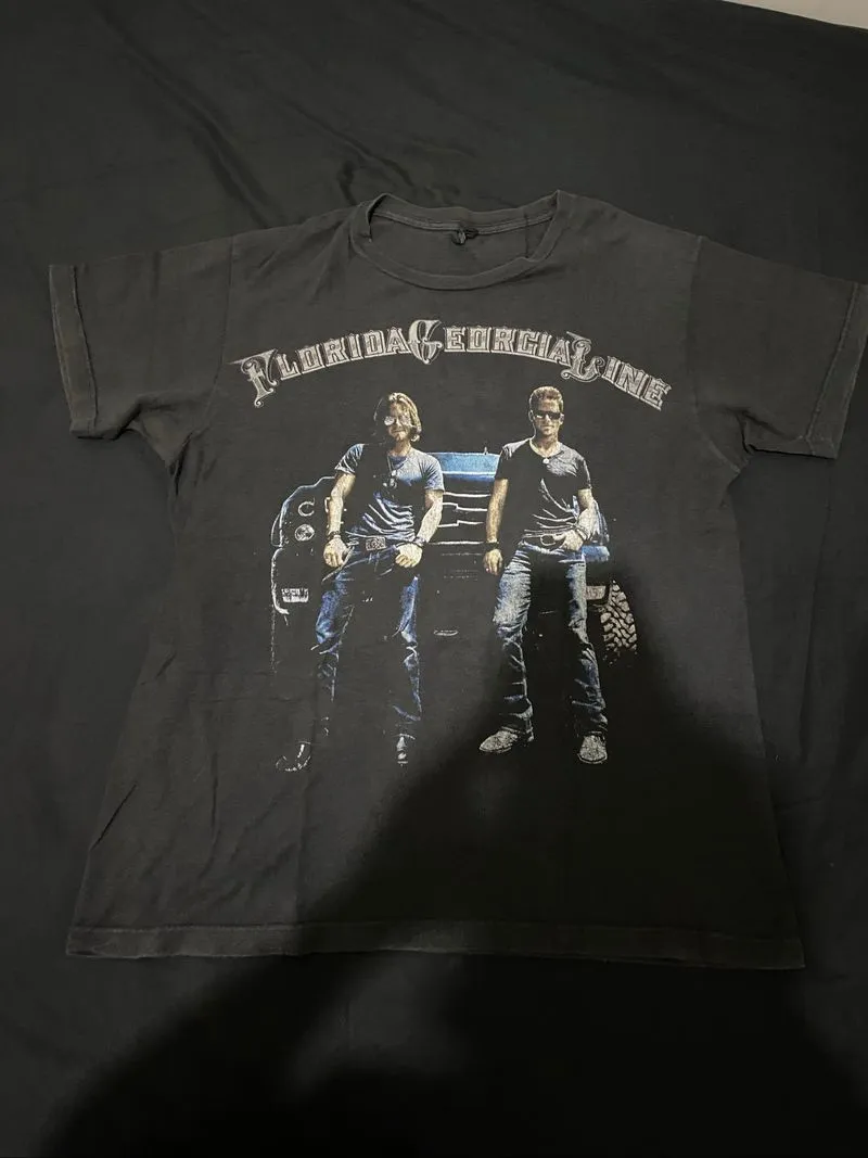 Kaos Florida Georgia Line Tour 2013 Band Tee Vintage Style photo 1