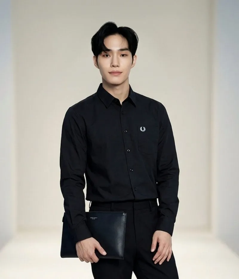 FRED PERRY BLACK KEMEJA HANDSOME LUXURY!!! photo 1