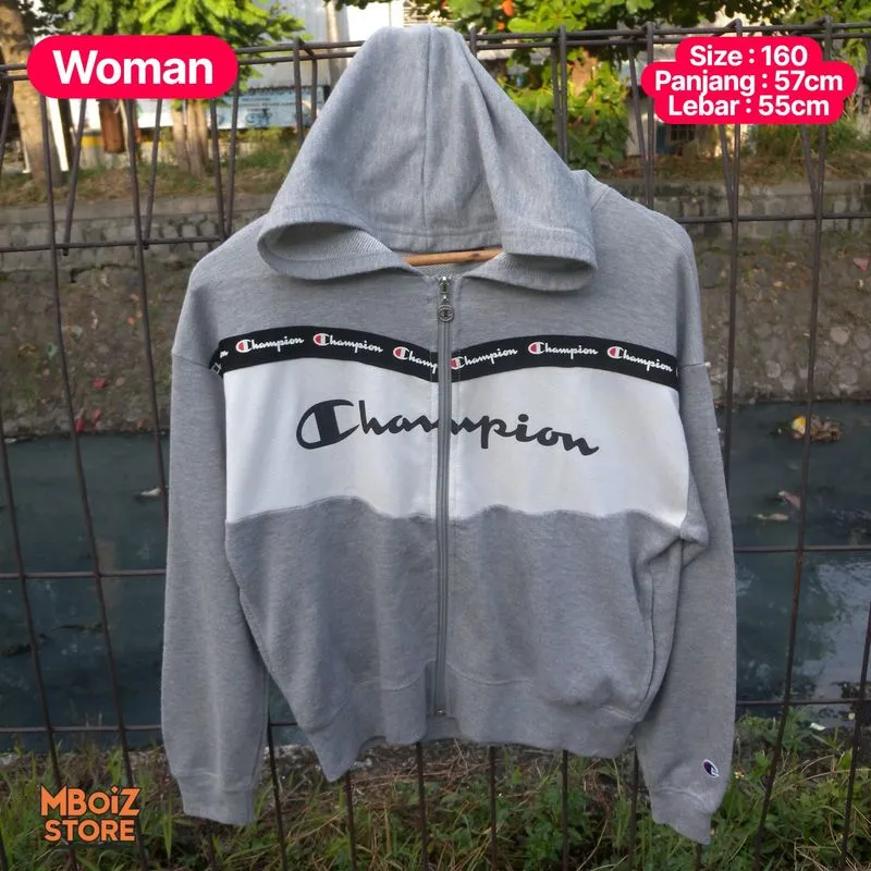 Jaket ZipHoodie wanita Champion photo 1