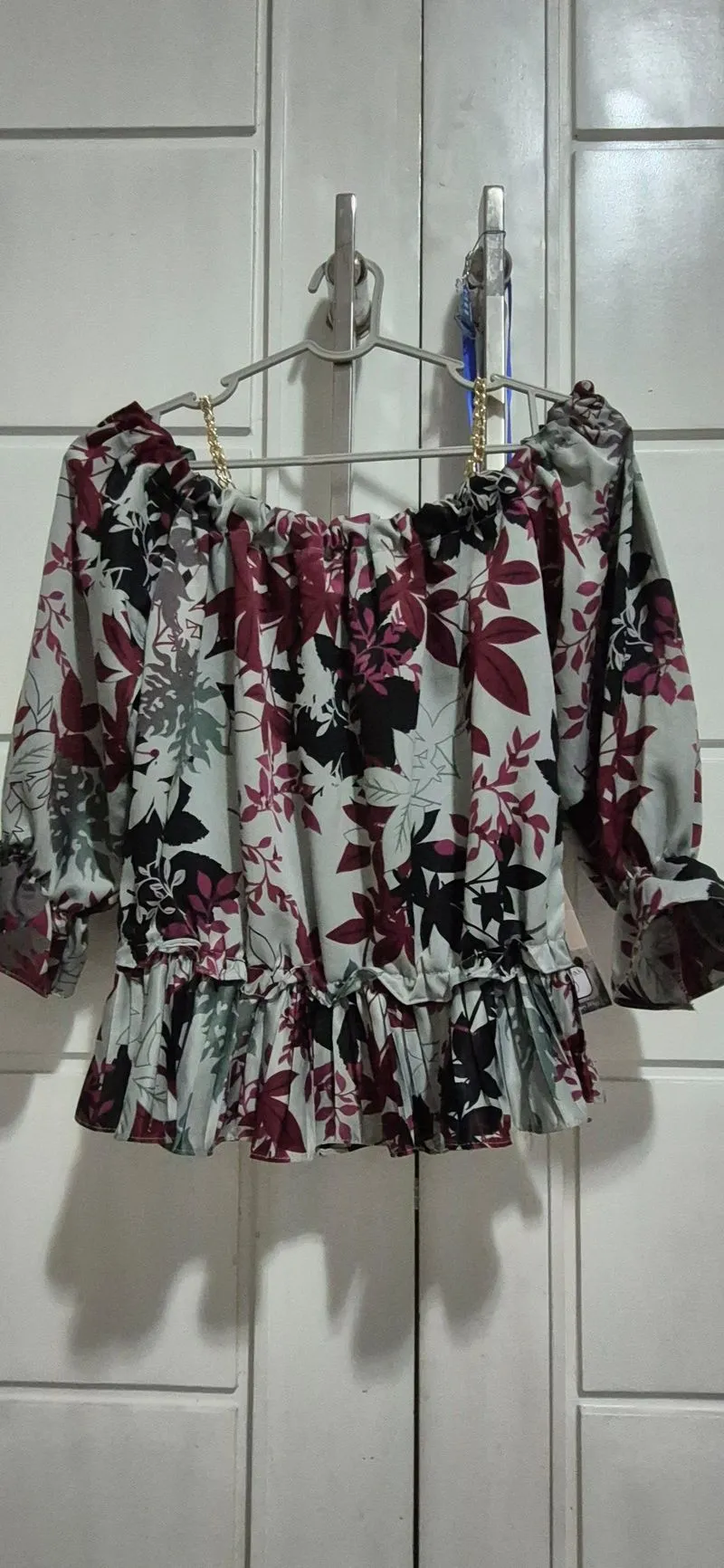 Blouse satin halus premium + bonus masker SNP Gold photo 1