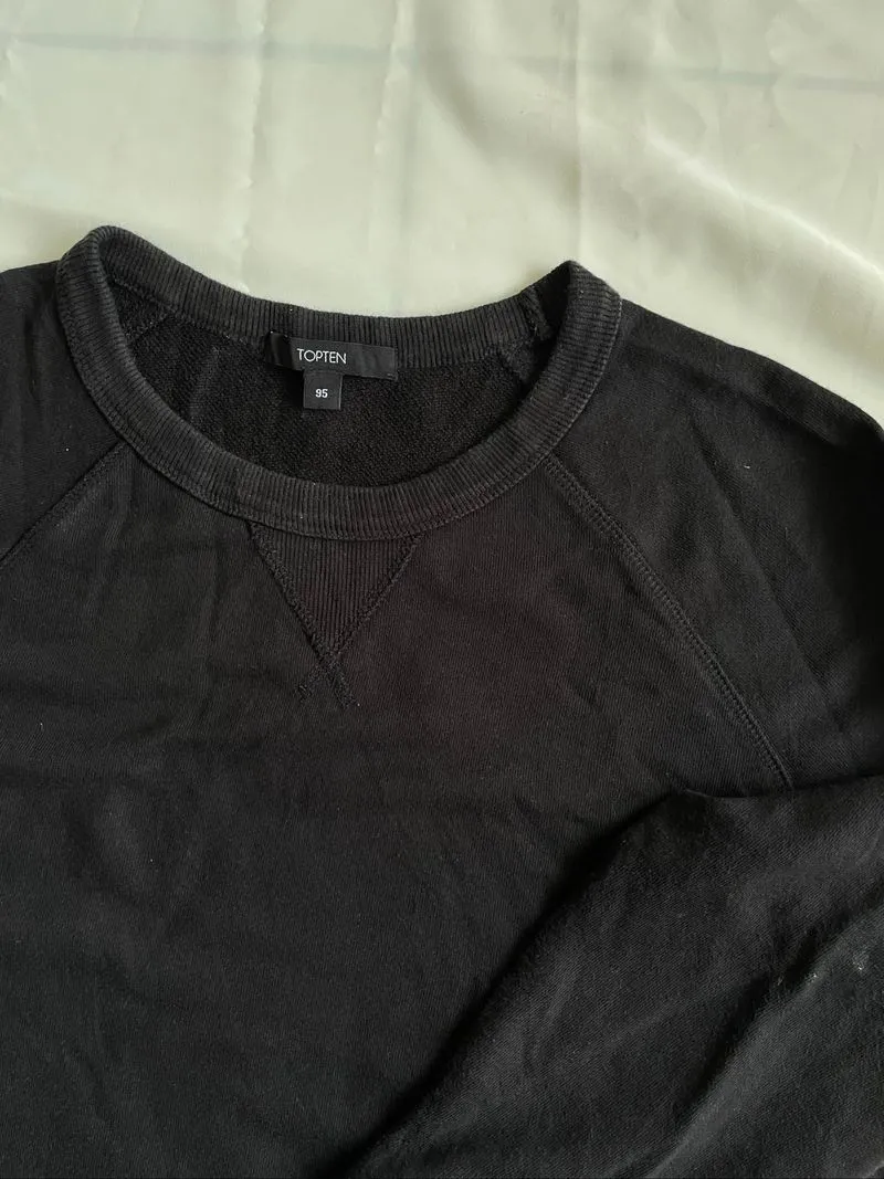 Crewneck basic black topten photo 1