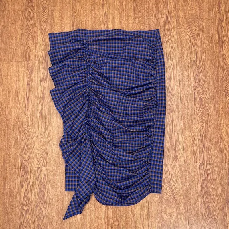 Vintage Goth Maxi skirt Wanita purple blue photo 1