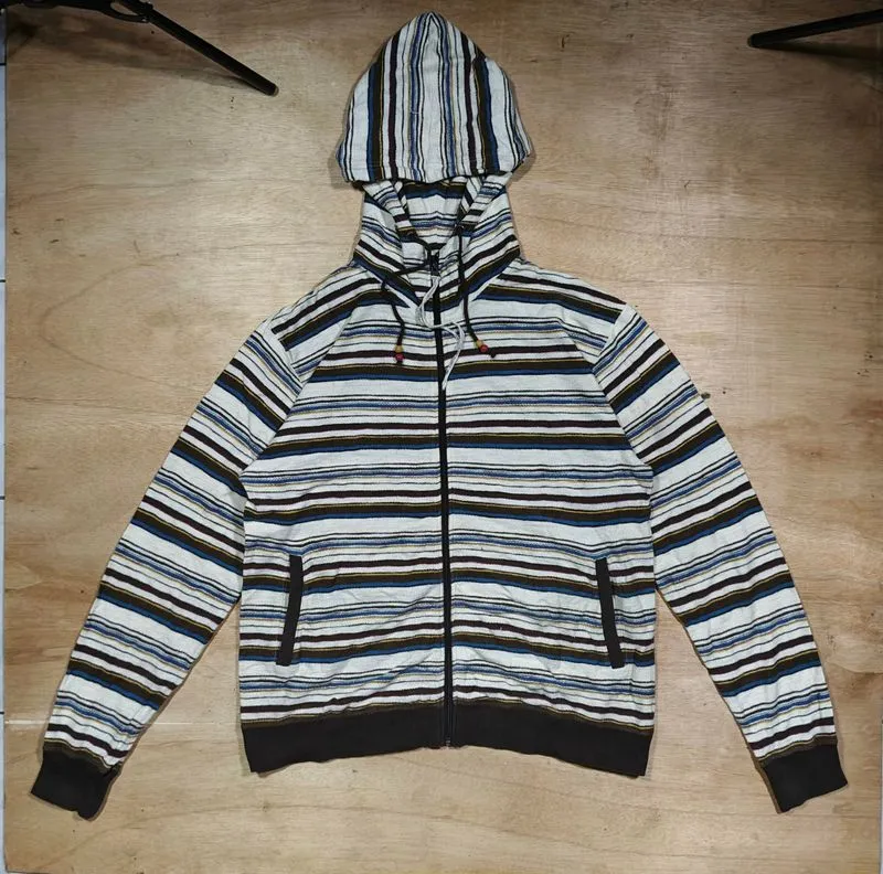 POWER TO THE PEOPLE Multicolor Striped HoodieZipper photo 1