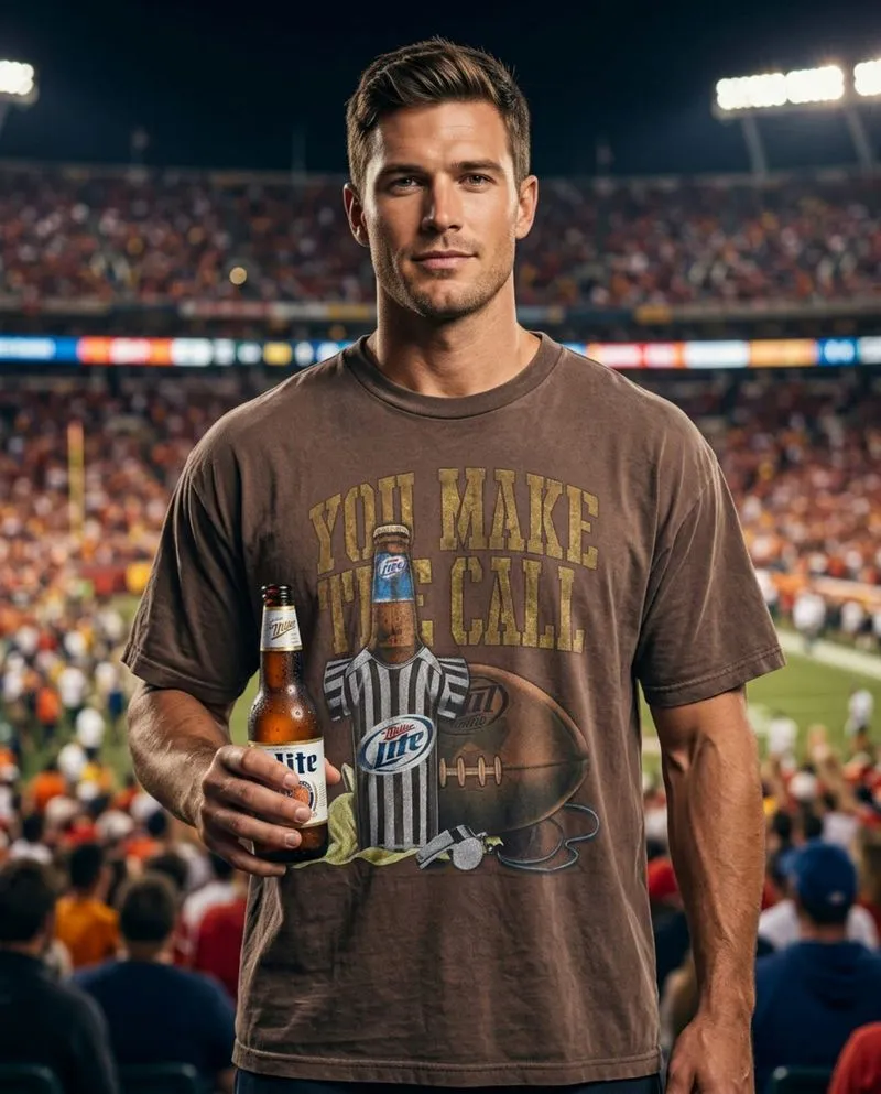 NFL x Miller Lite "You Make The Call" H3 Sportgear Promo Tee photo 1