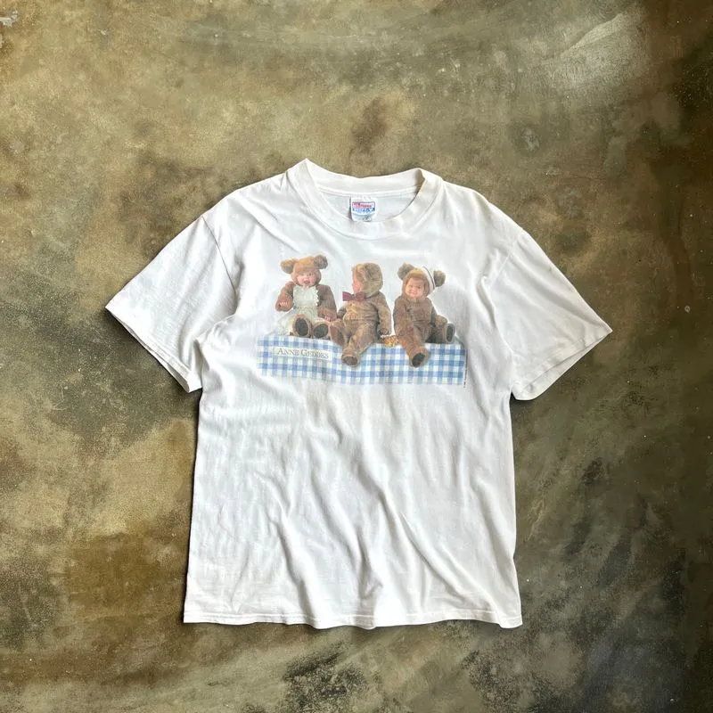 T-Shirt Vintage 90s Anne Geddes Baby Bears Photography photo 1