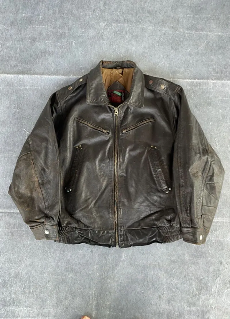 Vintage Leather Jacket Not Jnco photo 1