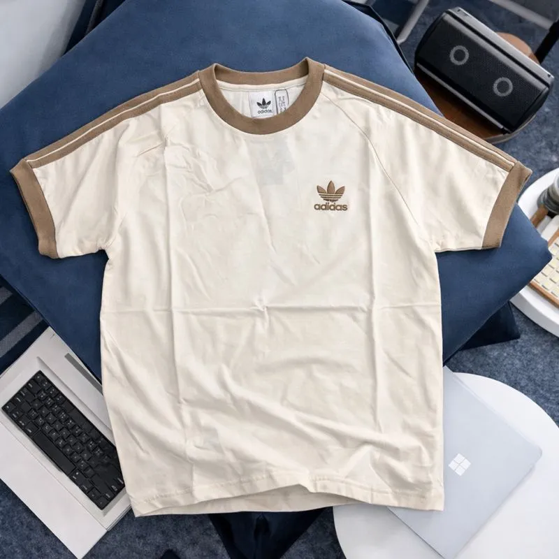 KAOS ADIDAS RINGER CLASSIC LOGO BIRDIR KHAKI photo 1