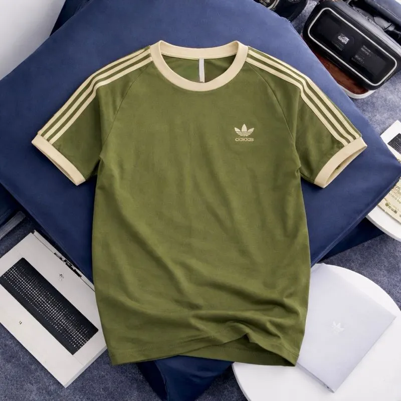 KAOS ADIDAS RINGER CLASSIC LOGO BIRDIR HIJAU MATCHA photo 1
