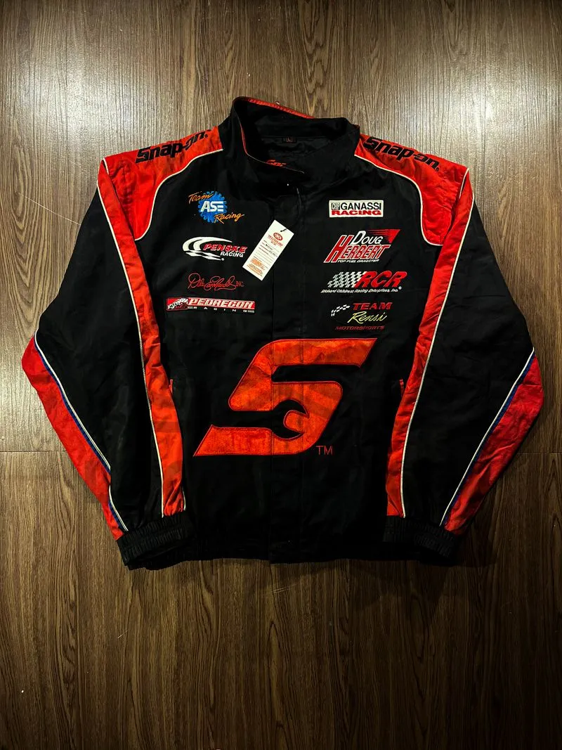 Vintage Nascar Snap On #5 Racing Jacket photo 1