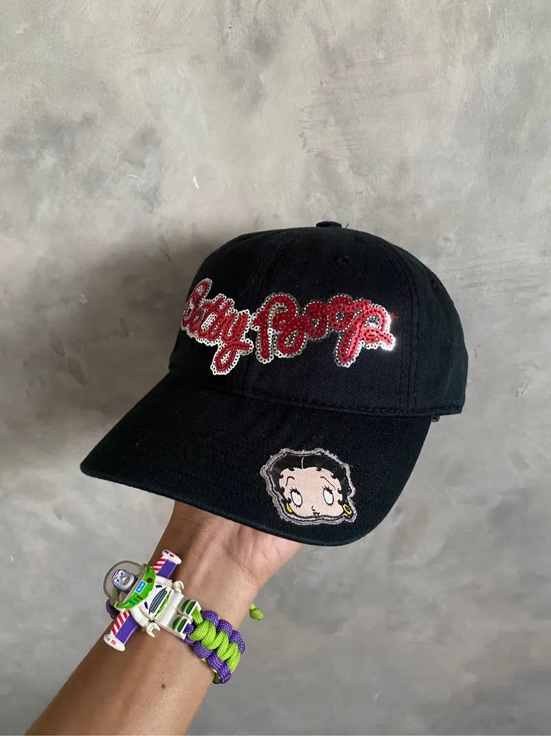 VTG Y2K BettyBoop Black Cap photo 1