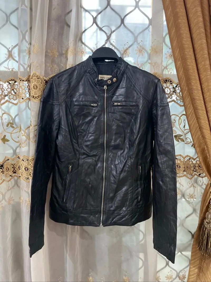 Jaket Kulit Caferacer “Vera Pelle” Kulit Domba Branded Origi photo 1
