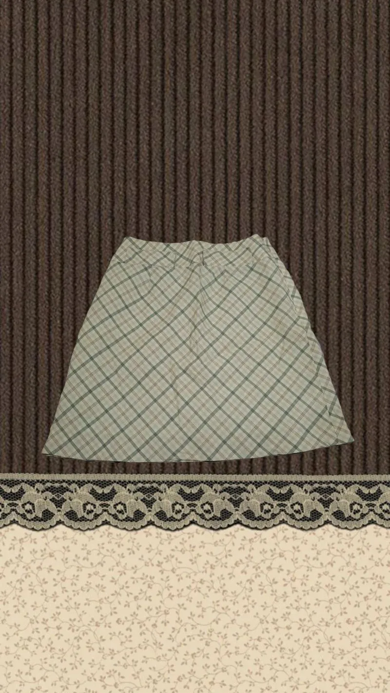 Checkered mini skirt photo 1