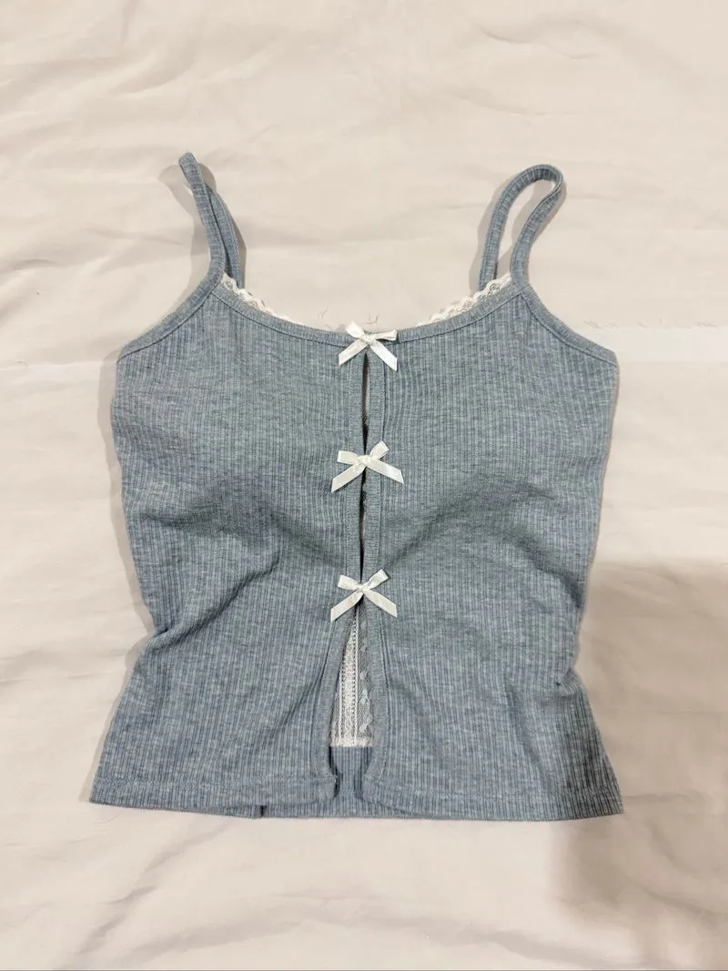 Blue Coquette Top photo 1