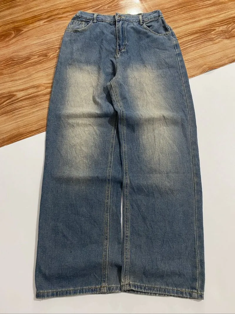 Baggy super washed loong pants jeans wideleg  photo 1