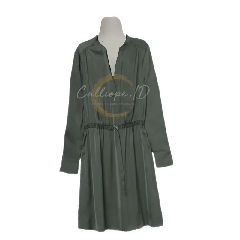 H&M Minimalist Casual Casual dress Wanita green photo 1
