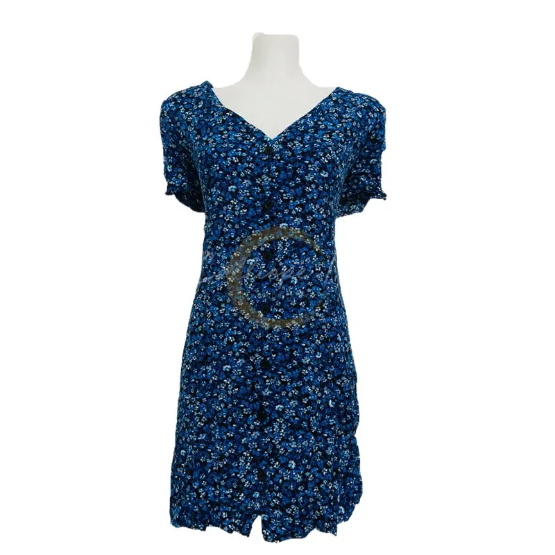 H&M Lolita Casual Summer dress Wanita blue photo 1