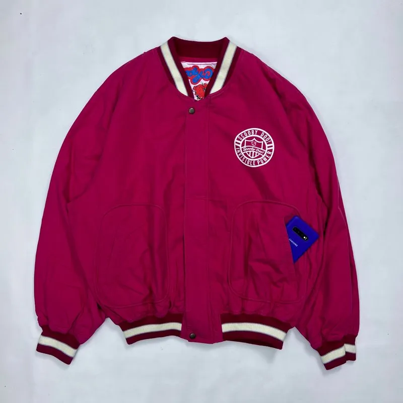 Vintage Casual Bomber jacket Pria red photo 1