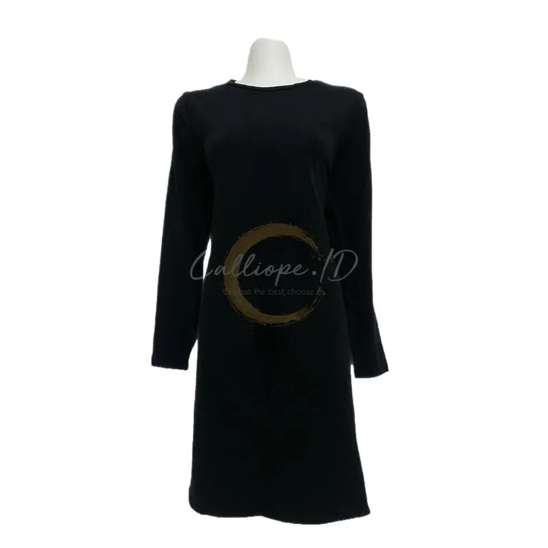 H&M Minimalist Casual Bodycon dress Wanita black photo 1