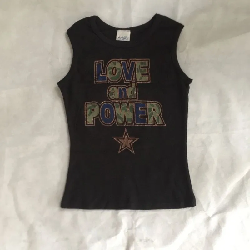 Japanese brand Vintage Y2K Crop top Wanita black photo 1