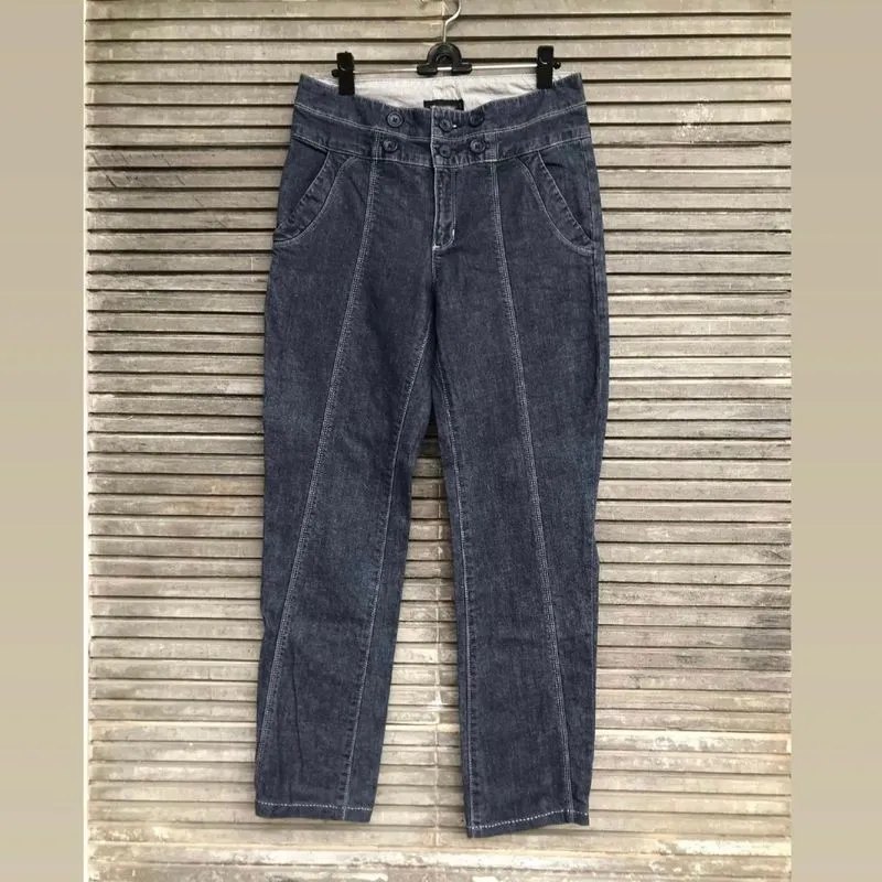 G123 - Celana Panjang Denim Low Rise Wanita photo 1