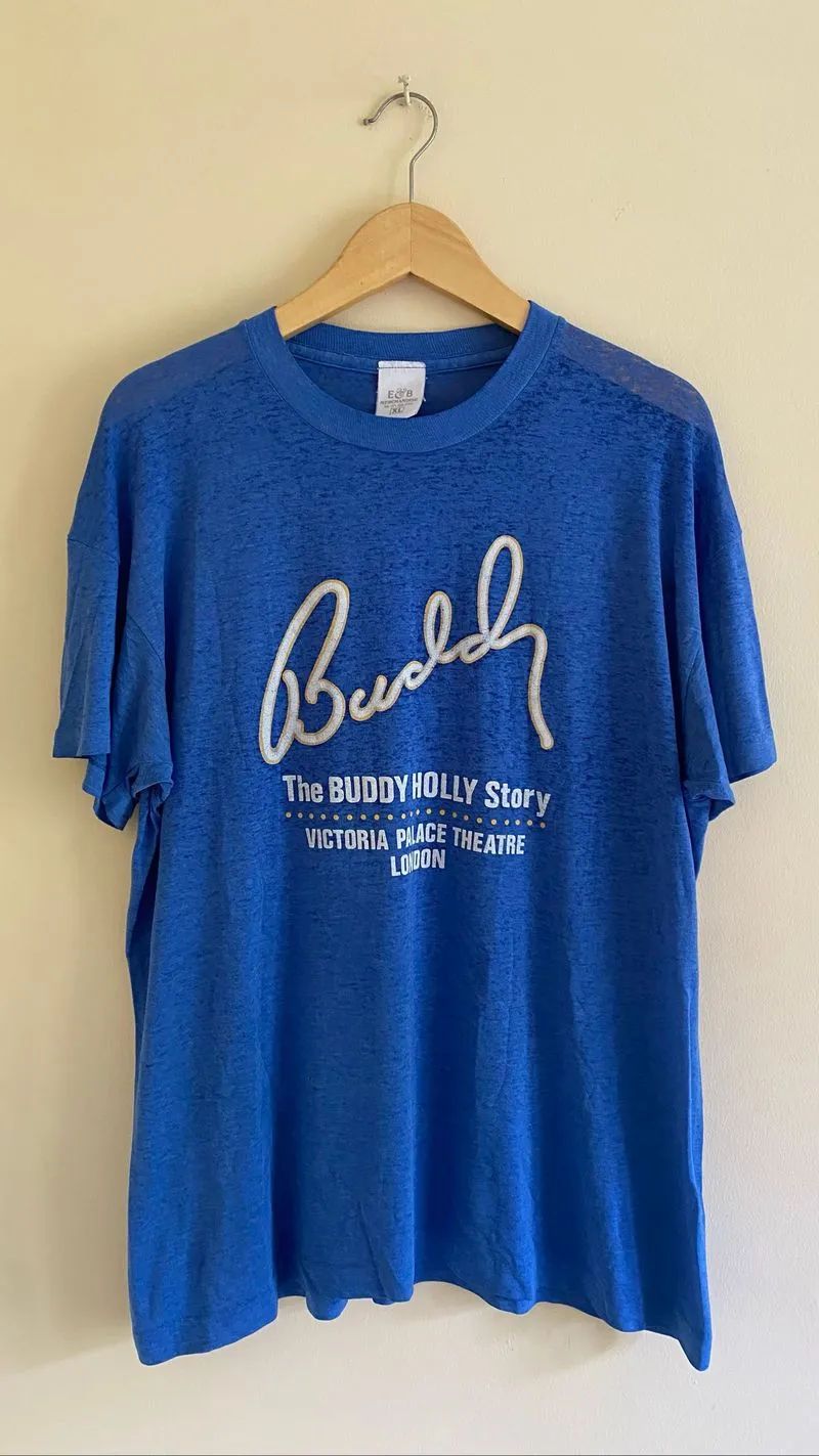 Vintage Buddy Holly Tee 80s photo 1