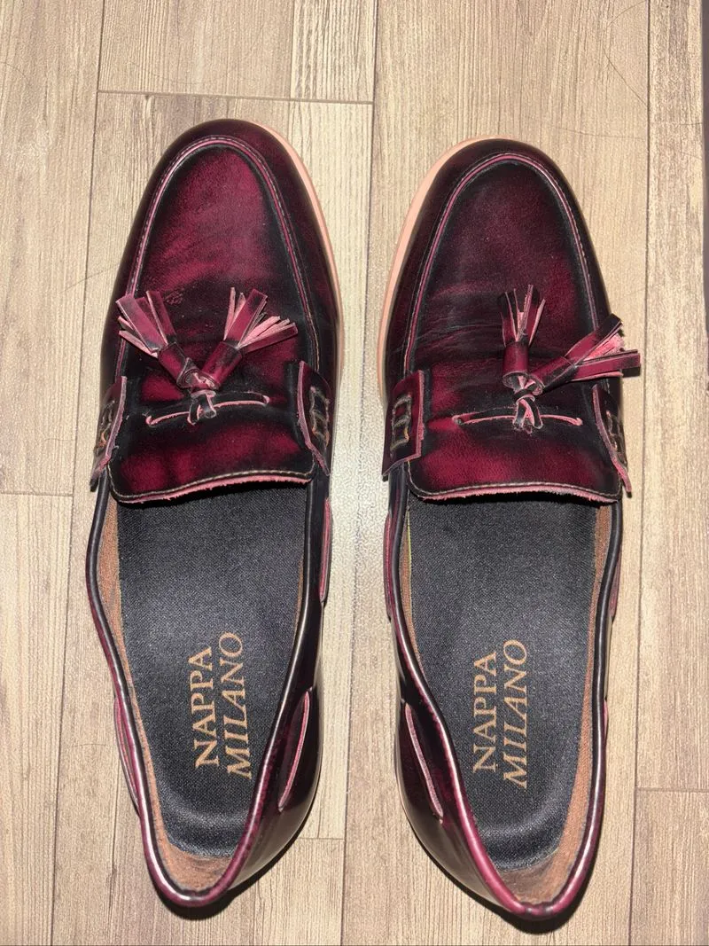 Nappa Milano Size 40 Maroon photo 1
