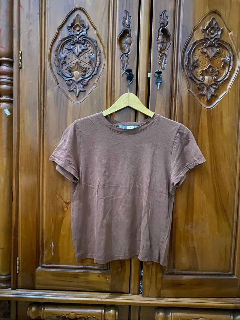 kaos coklat photo 1