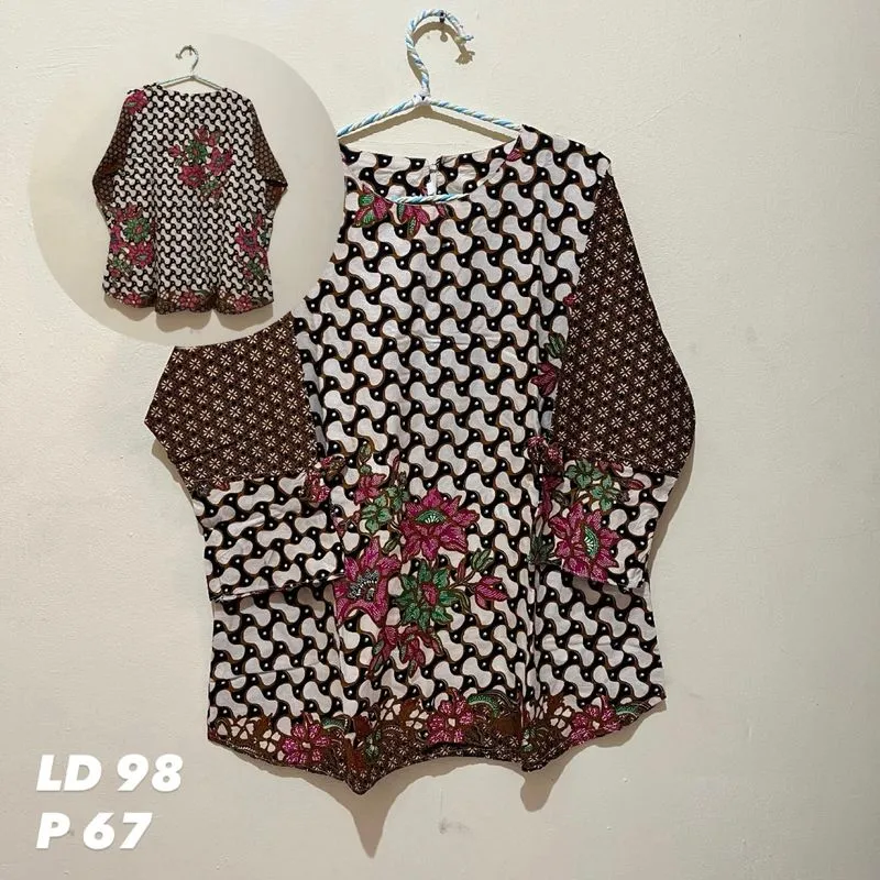 Blouse Motif Batik Wanita photo 1