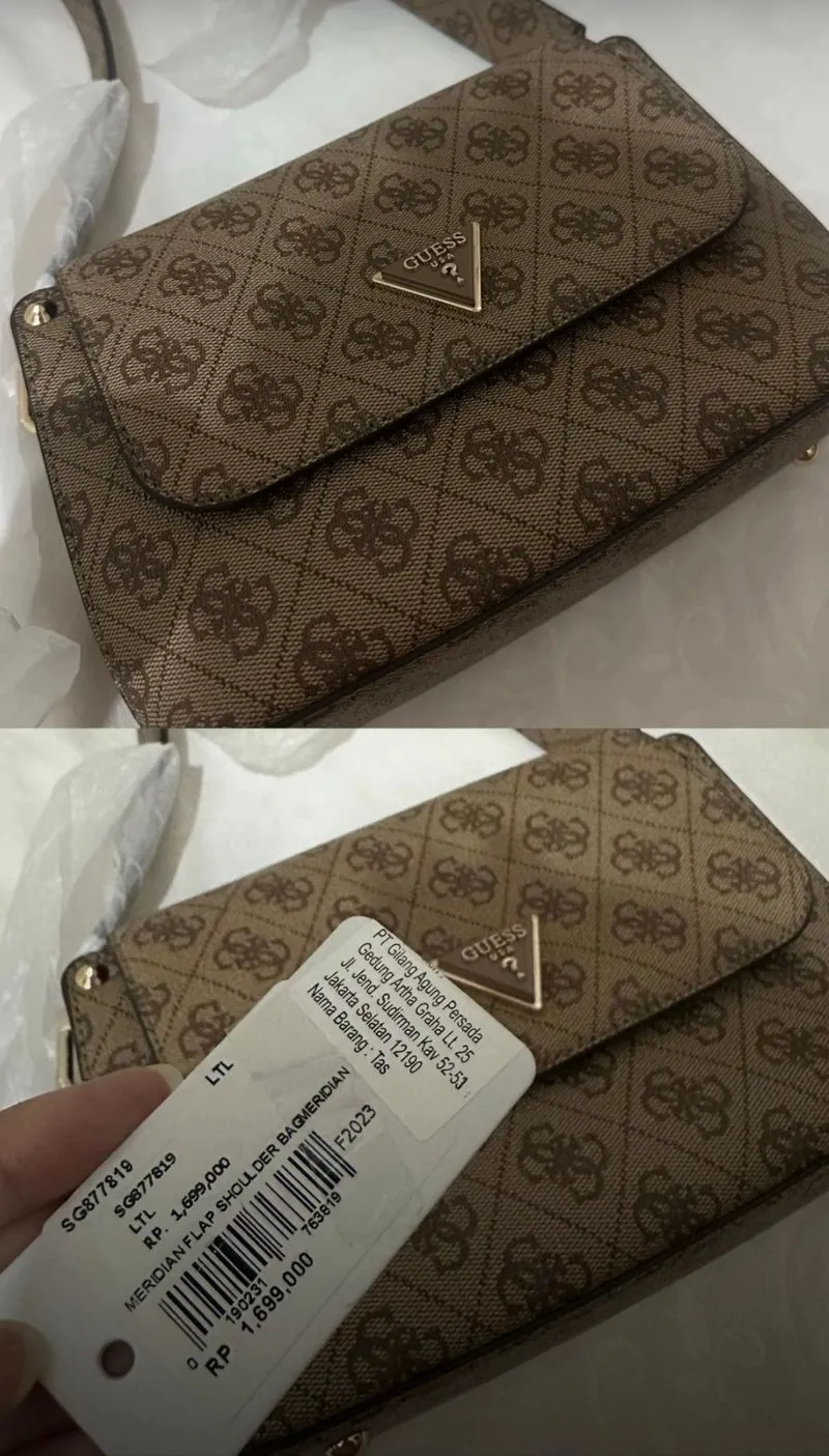 GUESS Meridian Flap Shoulder Bag is a structured handbag fea photo 1