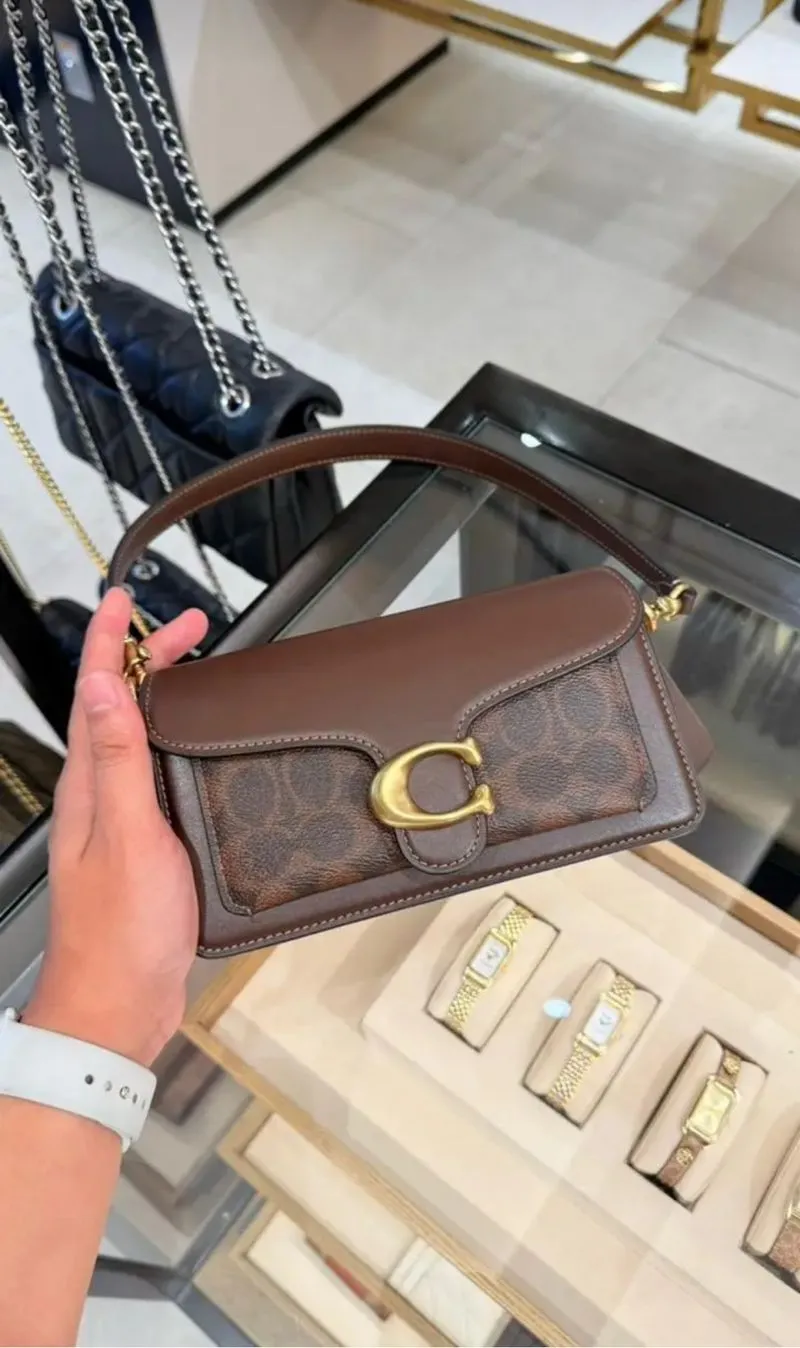 Coach Tabby Shoulder Bag 20 in Signature Canvas featuring br photo 1