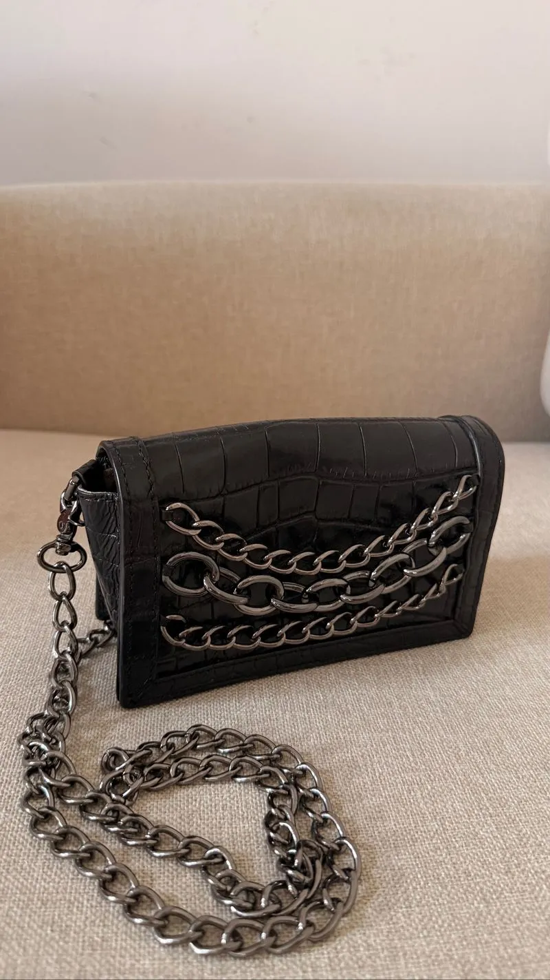 ROUNN - KARLA JASMINA - croco stamp - black  photo 1