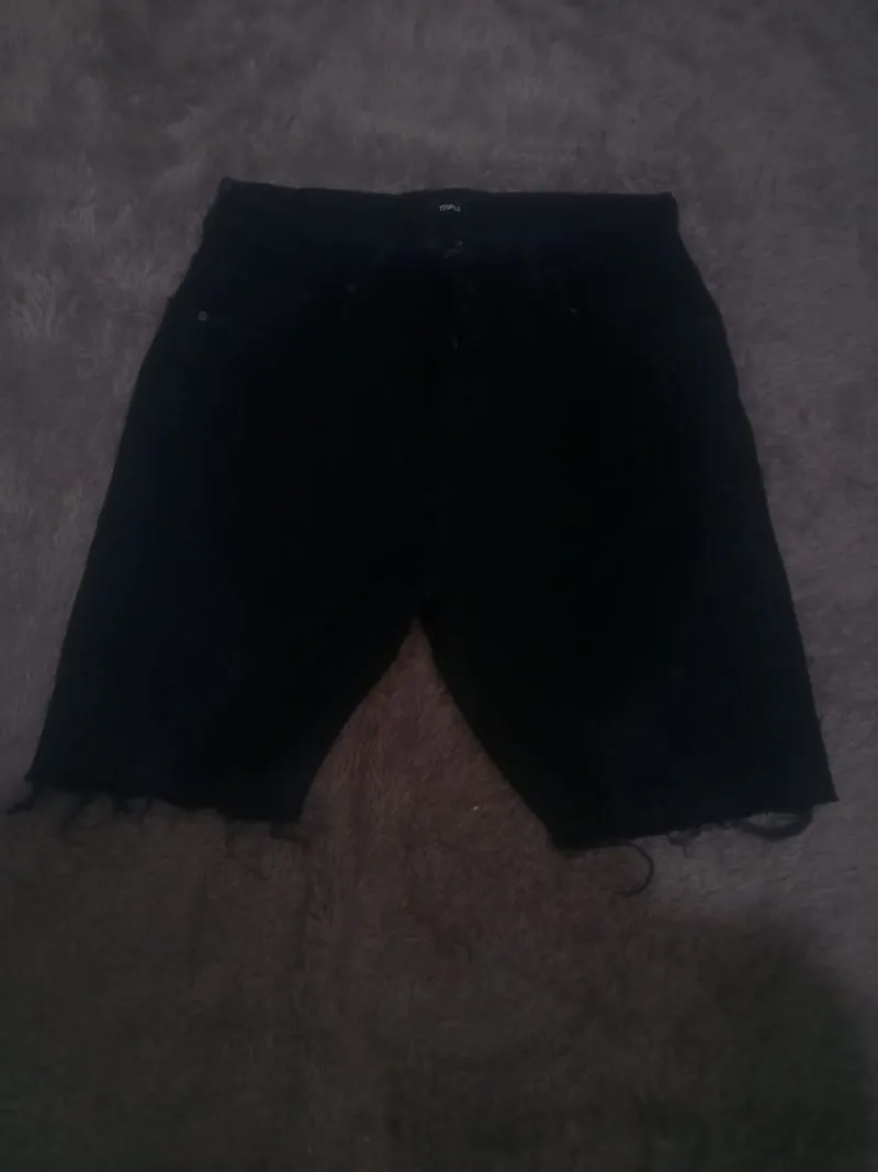 jorts black distress  photo 1