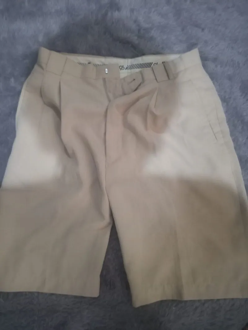 short chino cream pants photo 1
