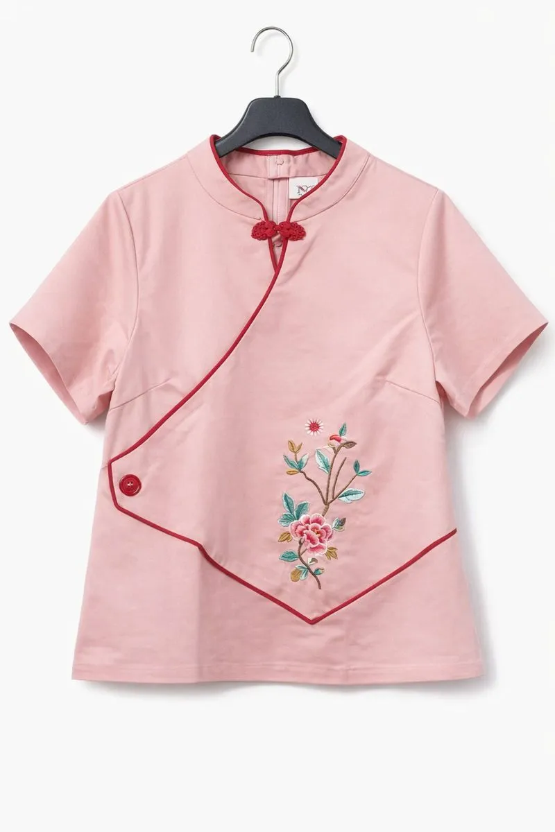 Atasan pink bordir ( khas chinese) photo 1