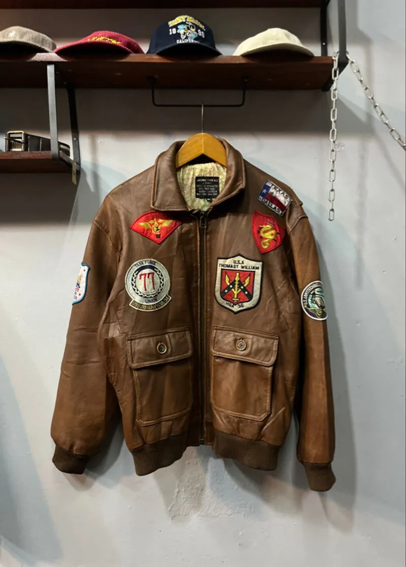(Rare) 90’s AVIREX G-1 Military Leather Jacket photo 1