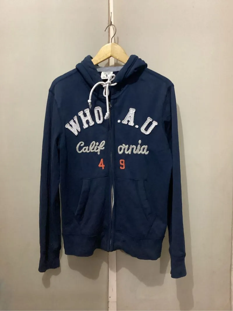 WHO.A.U Casual Skater Hoody Pria navy photo 1