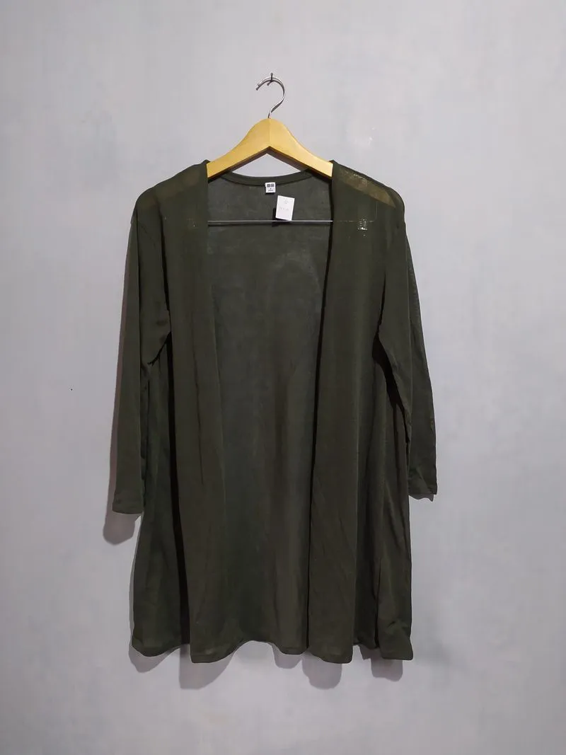 Uniqlo Green Cardigan photo 1