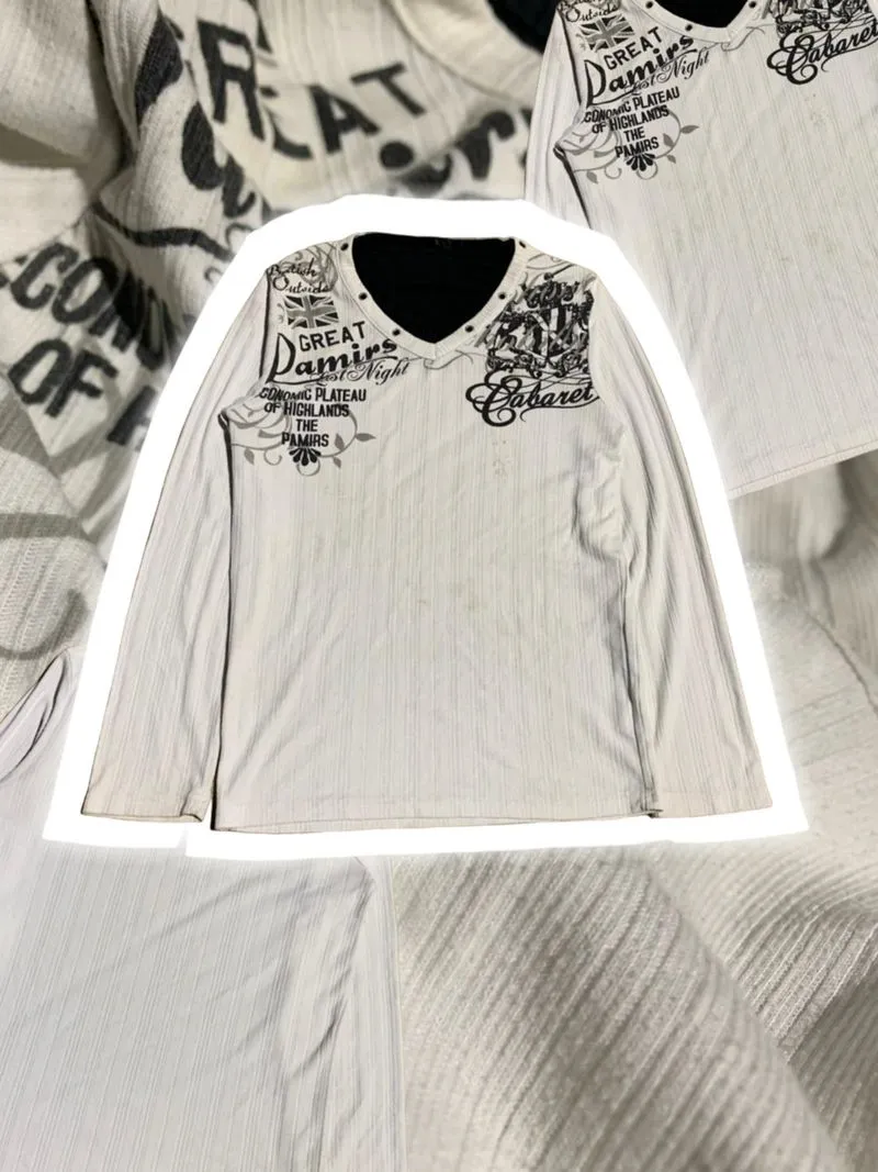 Long Sleeve Japanese Brand Y2K StreetWear T-shirt  photo 1