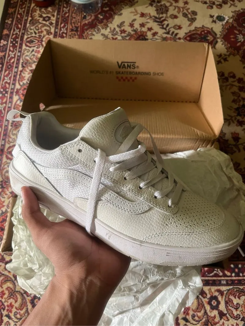 vans zahba white leather photo 1