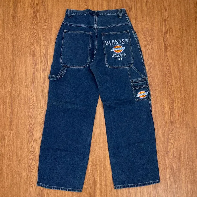 Dickies Streetwear Y2K Jeans Pria navy blue photo 1